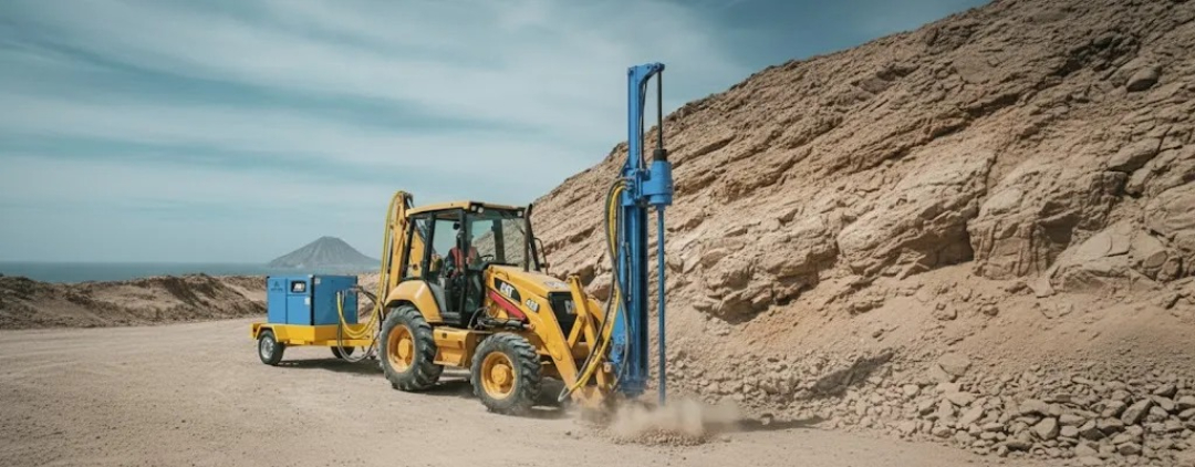 Perforadora DTH con Compresor