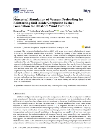 Más sobre Simulación numérica del pre-cargado al vacío para el refuerzo del suelo dentro de cimientos compuestos