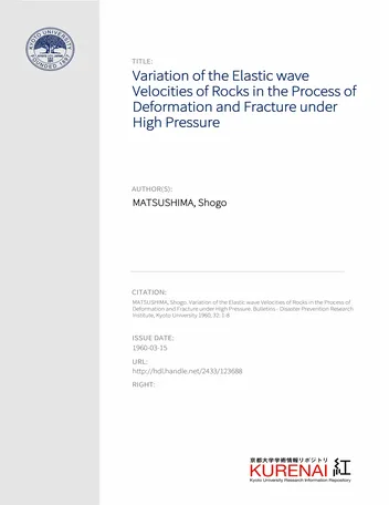 Más sobre Variación de las Velocidades de las Ondas Elásticas de las Rocas en el Proceso de Deformación y Fractura bajo Carga